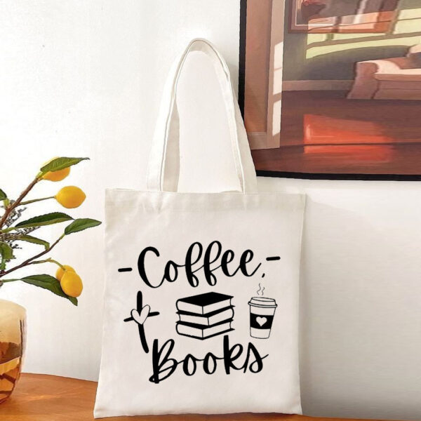 Coffee Books Tote Bag